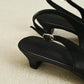 Zoie Pointed Low Heels (Black)