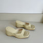 Hallie Casual Slip On Wedges (Butter)