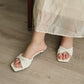 Maeve Twist Elegant Heels (White)
