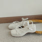 Breanne Casual Strappy Wedges (White)
