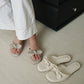 Odette Cute Bow Sandals (Greige)