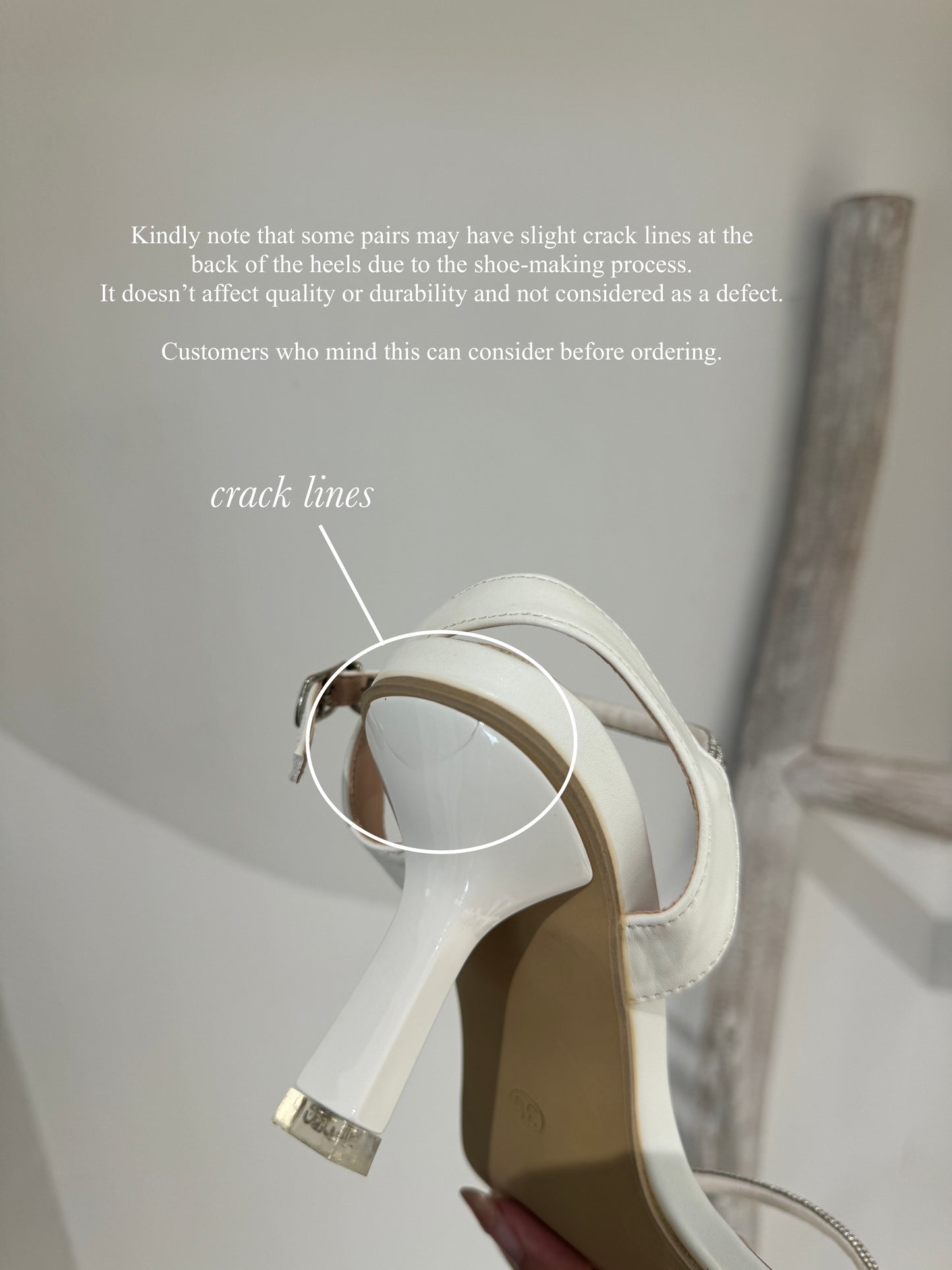 Zenia Rhinestone Strappy Heels (White)