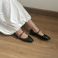 Jolene Mary Jane Flats (Black)