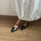 Jolene Mary Jane Flats (Black)