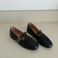 Raven Buckled Flat Loafers (Black)