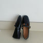 Raven Buckled Flat Loafers (Black)