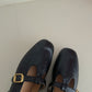 Raven Buckled Flat Loafers (Black)