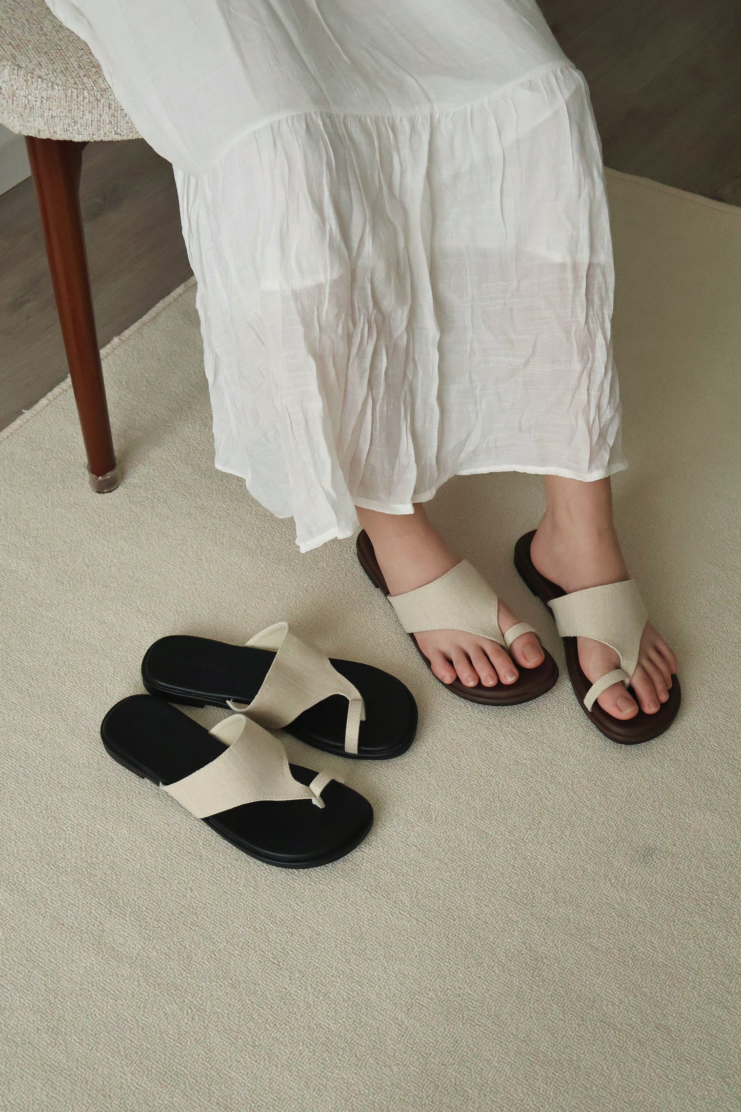 Ashton Ringtoe Sandals (Brown)