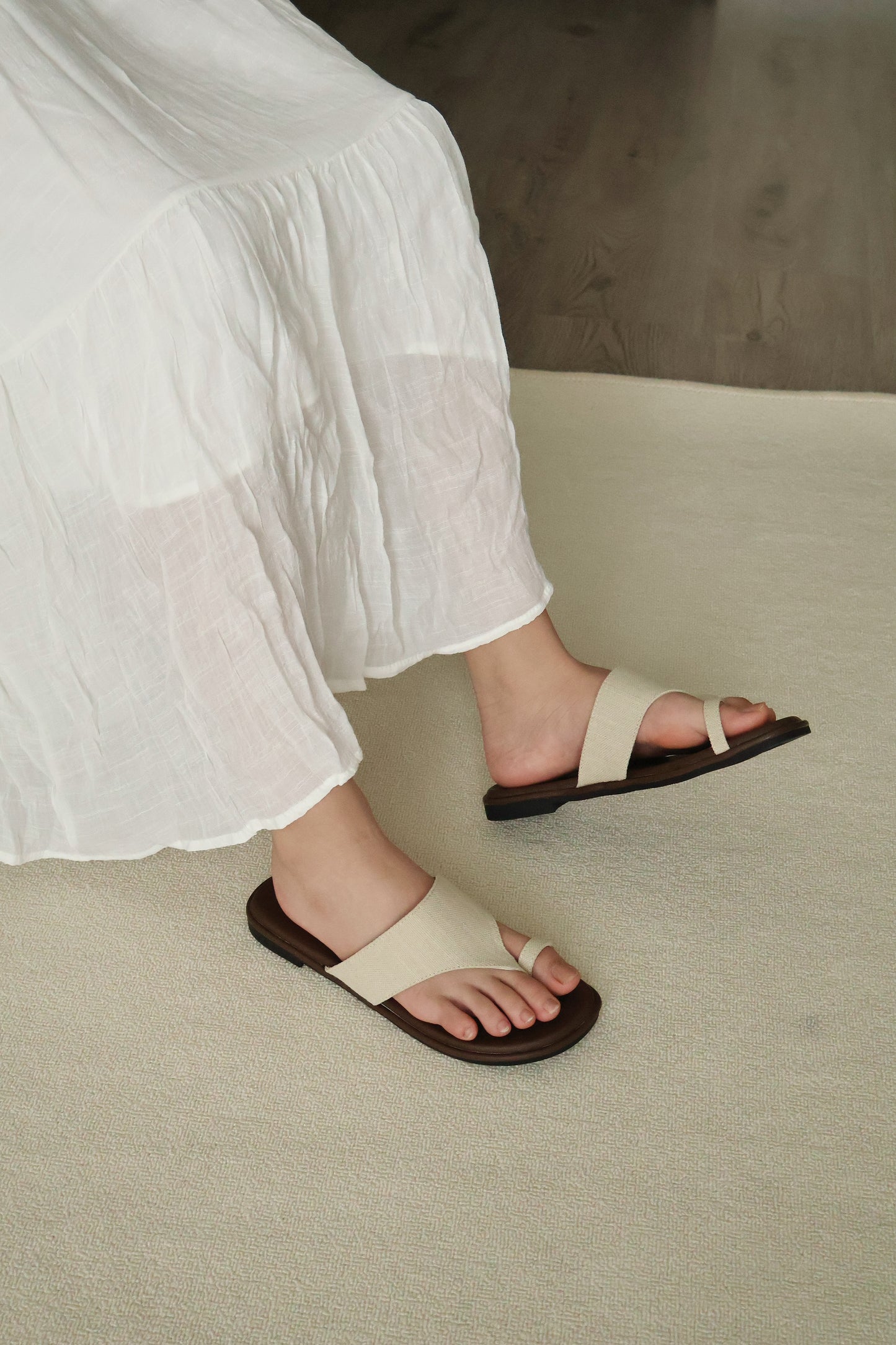 Ashton Ringtoe Sandals (Brown)