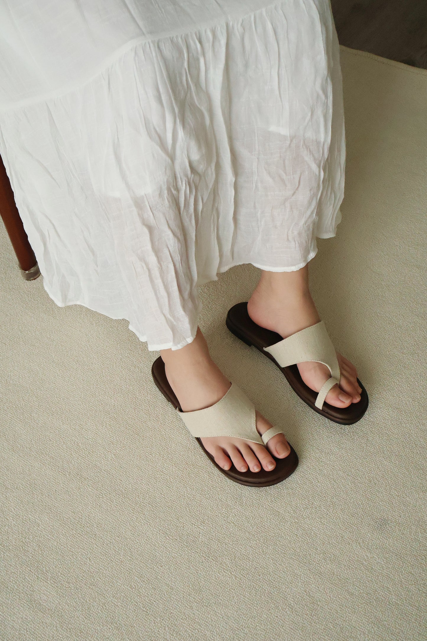 Ashton Ringtoe Sandals (Brown)