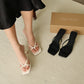 Kelly Glossy Strappy Heels (Cream White)