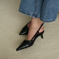 Joelle Pointed High Heels Pump (Black)