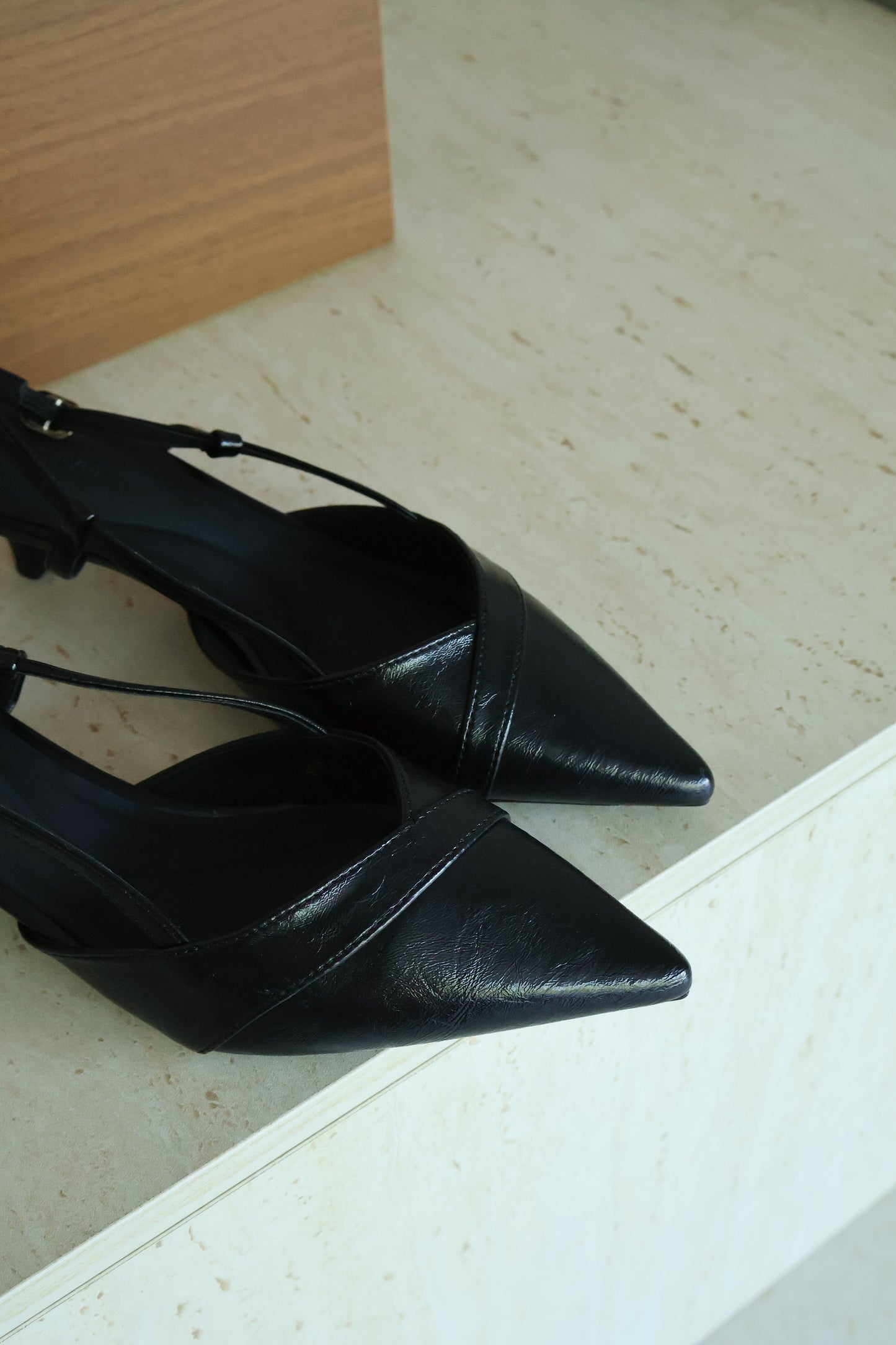 Joelle Pointed High Heels Pump (Black)