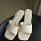 Yoana Casual Low Heels (Cream White)