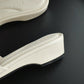 Yoana Casual Low Heels (Cream White)