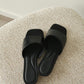 Yoana Casual Low Heels (Black)