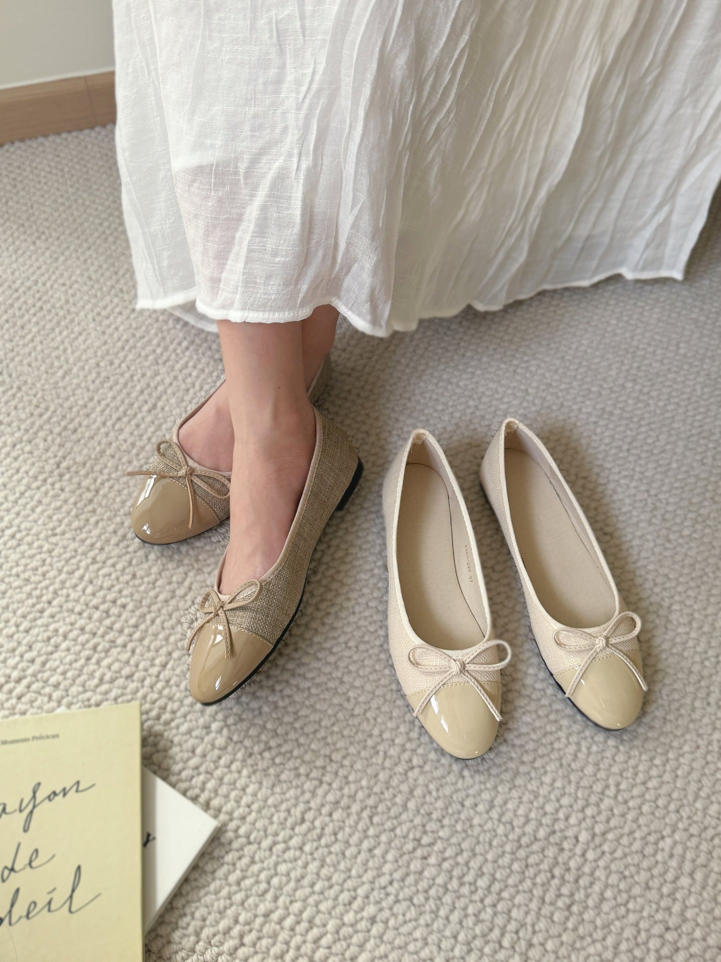 Jaclyn Tweed Ballet Flats (Khaki)