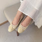 Jaclyn Tweed Ballet Flats (Cream White)