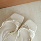 Yunice Bow Strappy Heels (Cream White)