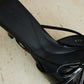 Yunice Bow Strappy Heels (Black)
