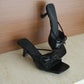 Yunice Bow Strappy Heels (Black)