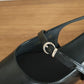 Liza Pointed Slingback Flats (Black)