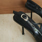 Aurelia Pointed Slingback Heels (Black)