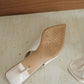 Aurelia Pointed Slingback Heels (Beige)