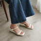 Asther Slip On Wedges (Cream White)