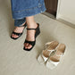 Asther Slip On Wedges (Black)