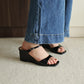 Asther Slip On Wedges (Black)