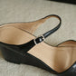 Asther Slip On Wedges (Black)