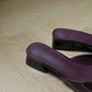Chelsey Patent Bow Sandals (Burgundy)