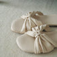 Evette Soft Pleated Sandals (Cream White) (Slim feet only)