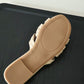 Evette Soft Pleated Sandals (Khaki) (Slim feet only)