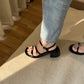 Verona Strappy Sandals (Black)