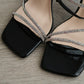 Klarra Rhinestone Strappy High Heels (Black)