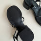 Verona Strappy Sandals (Black)