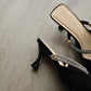Clarisse Rhinestone Pointed Heels (Black)