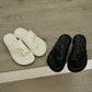 Jolie Loop Toe Sandals (Cream White)