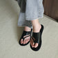 Jolie Loop Toe Sandals (Black)