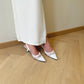 Cassia Lacey High Heels (White)