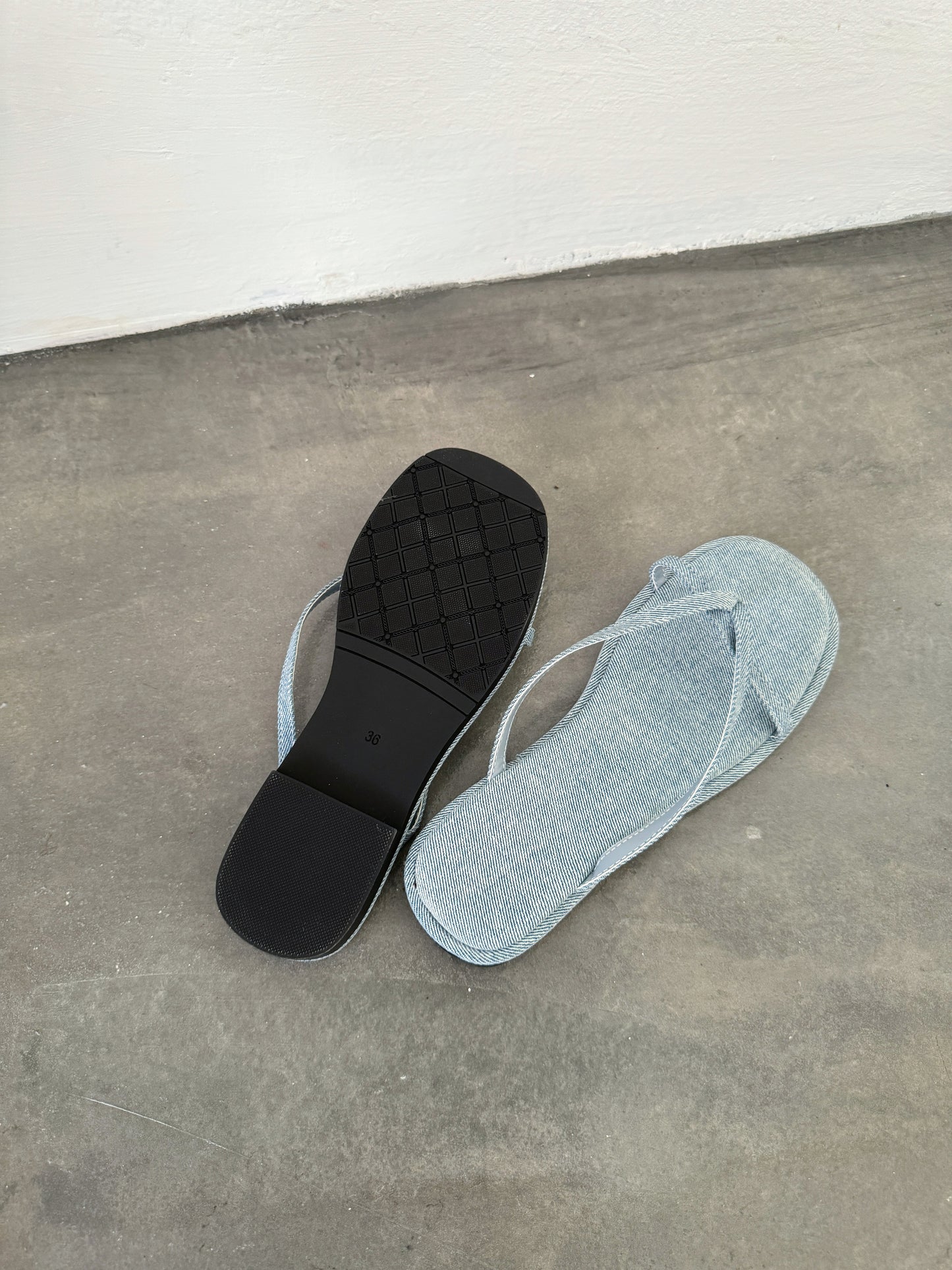 Gabine Strappy Sandals (Denim)