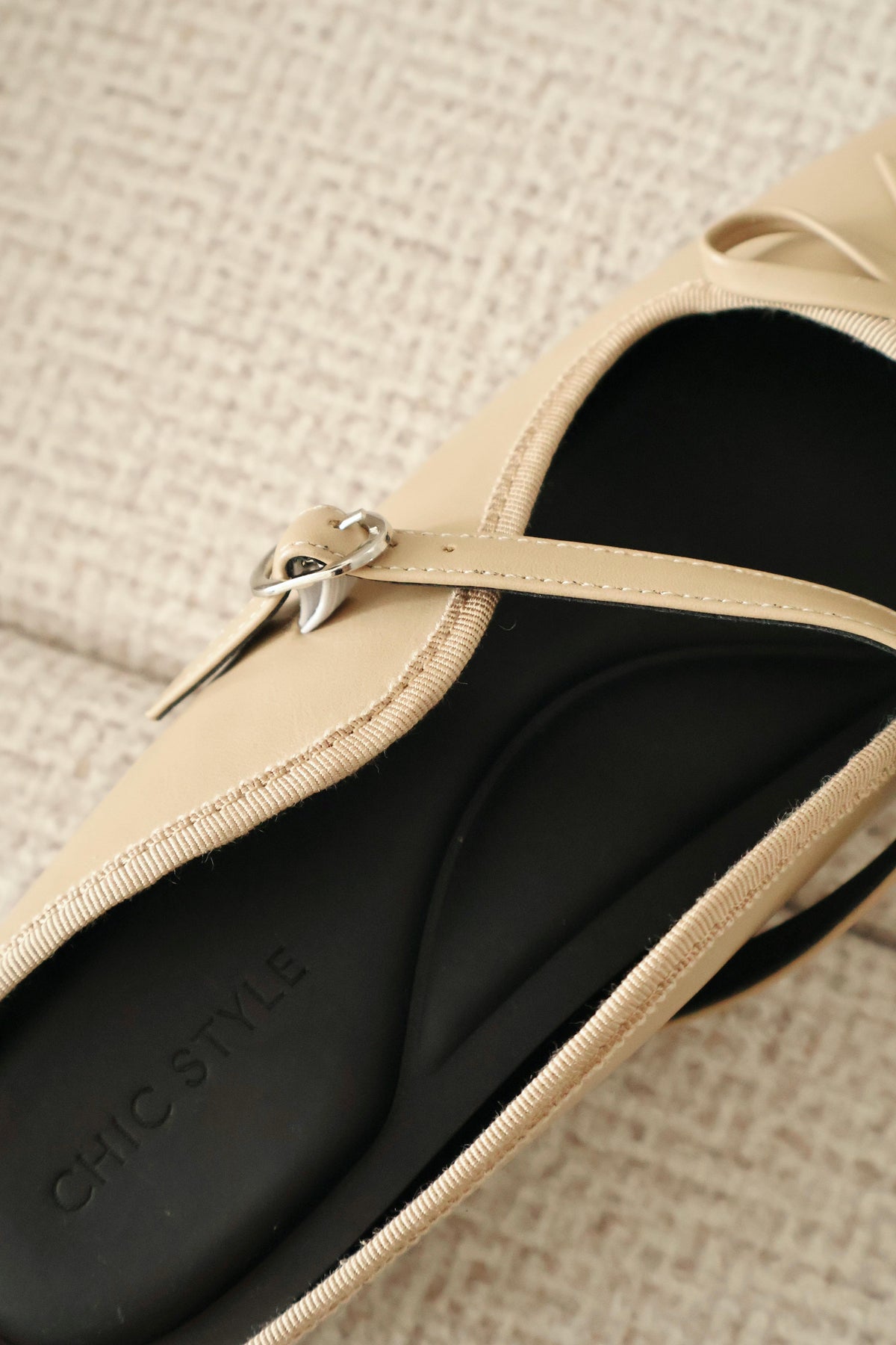 Makayla Bow Slip On Mules (Khaki)