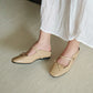 Makayla Bow Slip On Mules (Khaki)