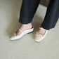 Makayla Bow Slip On Mules (Cream White)