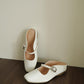 Jayne Slip On Mule (White)
