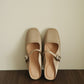 Jayne Slip On Mule (Khaki)