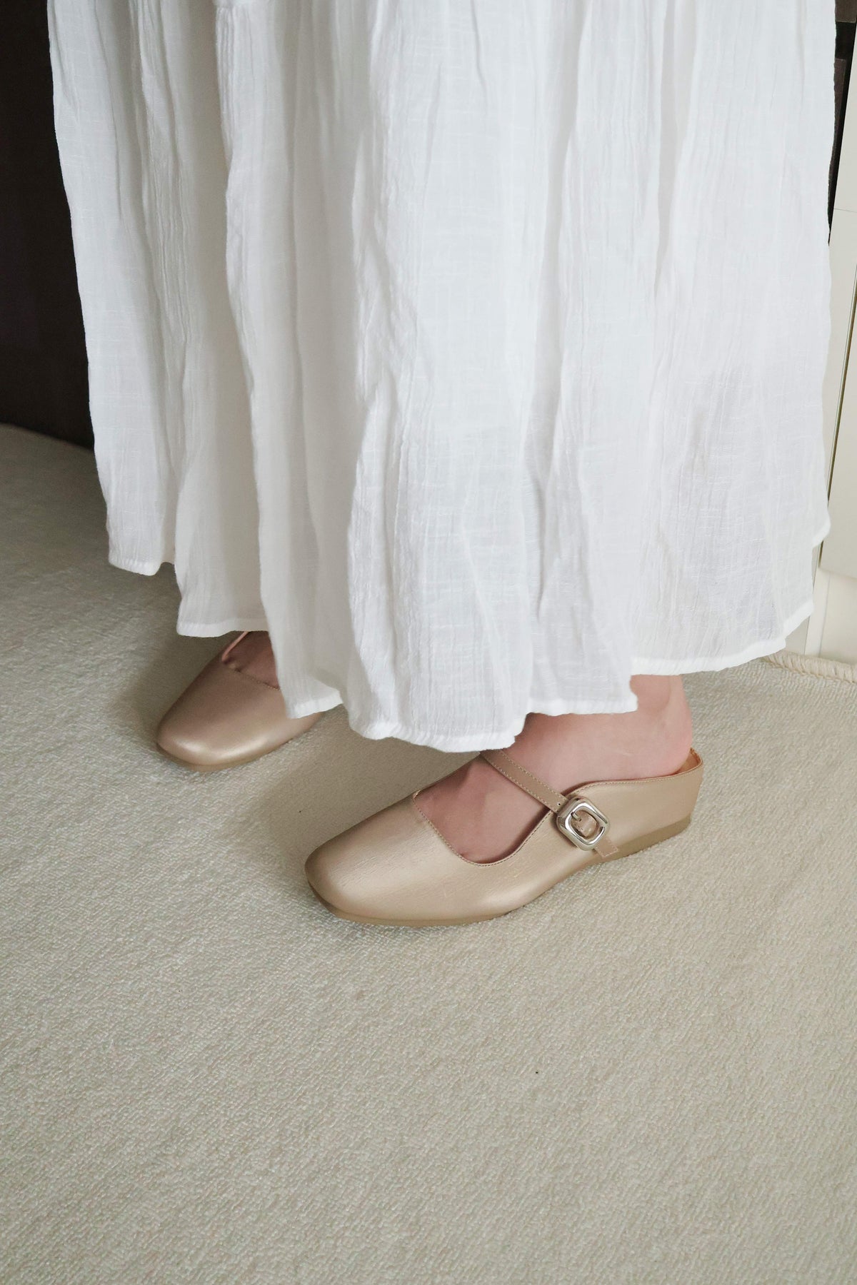 Jayne Slip On Mule (Khaki)