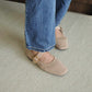 Tebby Knit Mary Jane Flats (Beige)